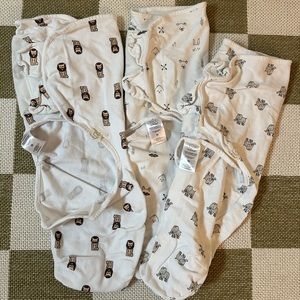 3x KeaBabies Velcro swaddles